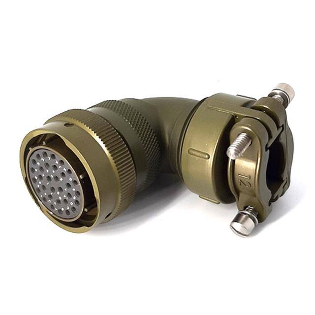 MSW08E18-32S-SR RIGHT ANGLE CABLE PLUG, WITH STR