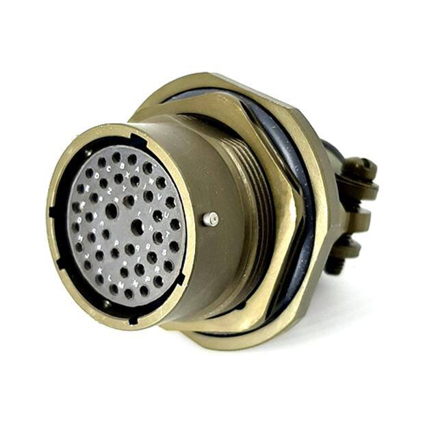 MSW07E20-39S-SR JAM NUT RECEPTACLE, WITH STRAIN