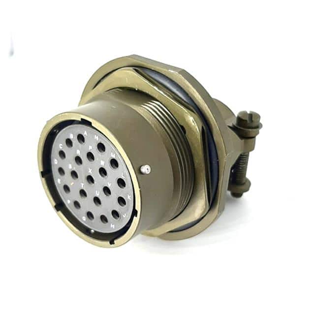 MSW07A22-21S-SR JAM NUT RECEPTACLE, WITH STRAIN