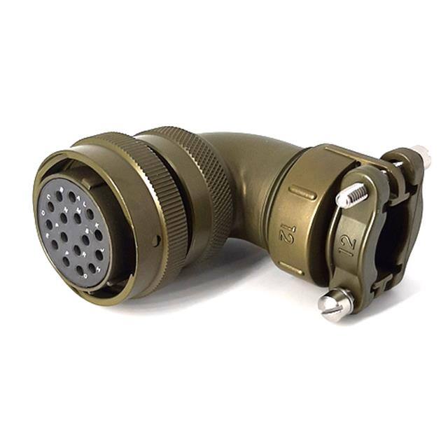 MSW08E20-16S-SR RIGHT ANGLE CABLE PLUG, WITH STR