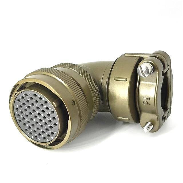 MSW08E22-55S-SR RIGHT ANGLE CABLE PLUG, WITH STR