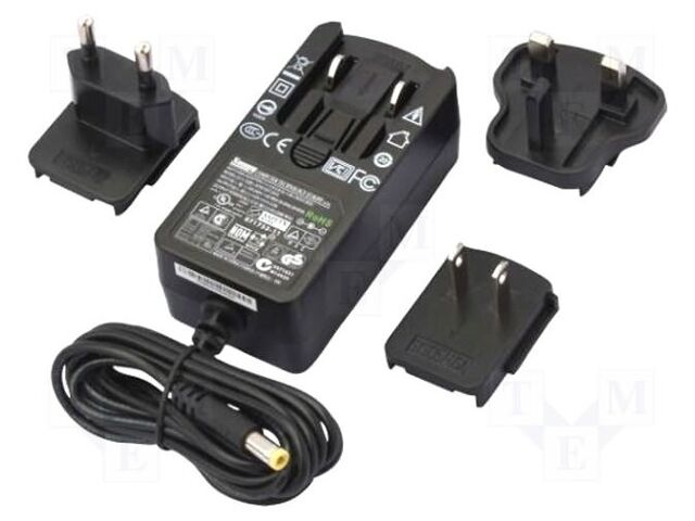 SYS1357-2412 The SUNNY SYS1357-2412 is a switching power supply with a 12V DC output and a maximum current of 2A, providing 24W of power. It features a plug-in mains design for easy integration.