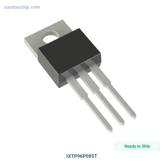 IXTP96P085T The IXYS IXTP96P085T is a P-Channel MOSFET designed for high-side switching applications. It offers a breakdown voltage of 85V and a continuous drain current of 96A.