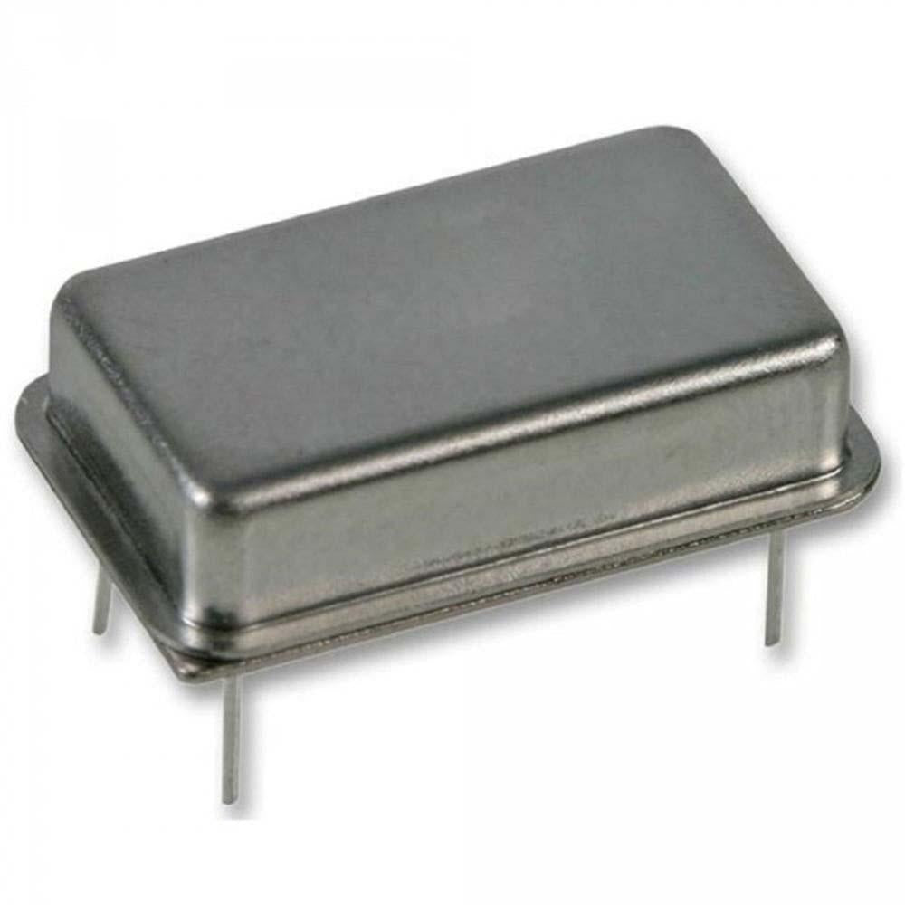 5.0688mhz This Crystek Corporation crystal clock oscillator operates at 5.0688 MHz with a frequency stability of 100ppm and requires a 5V input voltage. It is housed in a standard 14-pin DIP package.
