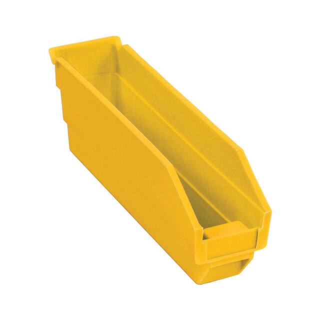 QSB100YL NESTABLE SHELF BIN, PLASTIC, 2-3