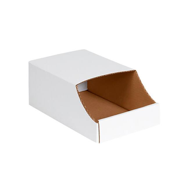 BSBINB712 STACKABLE WHITE CORRUGATED BIN B