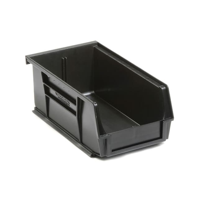 QUS220BK PLASTIC STACKING BIN, 4-1/8 X 7-