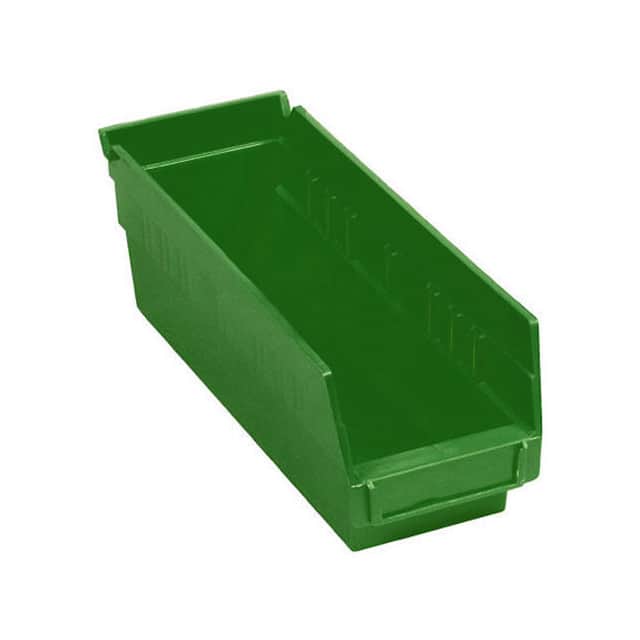 QSB101GN NESTABLE SHELF BIN, PLASTIC, 4-1