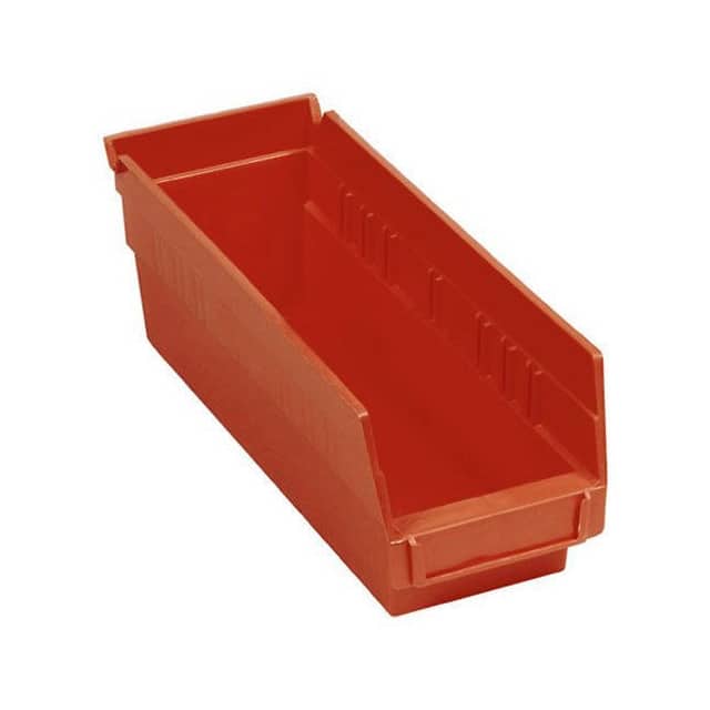 QSB101RD NESTABLE SHELF STORAGE BIN, PLAS