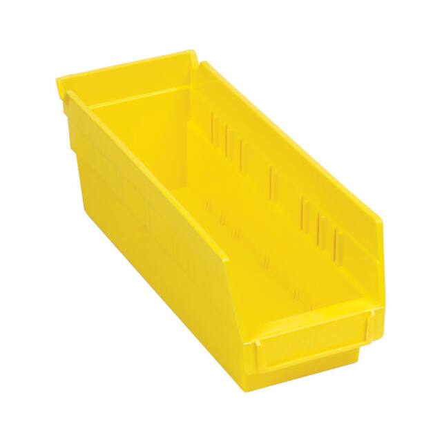 QSB101YL NESTABLE SHELF BIN, PLASTIC, 4-1