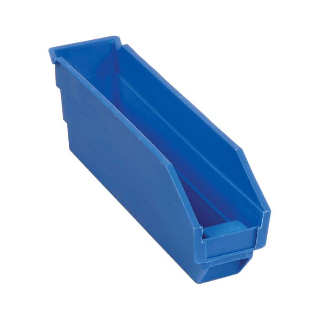 QSB100BL NESTABLE SHELF STORAGE BIN, PLAS