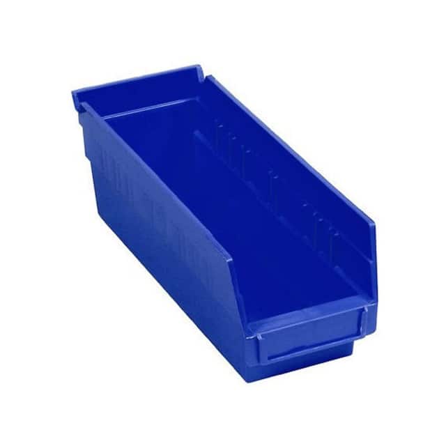 QSB101BL NESTABLE SHELF STORAGE BIN, PLAS