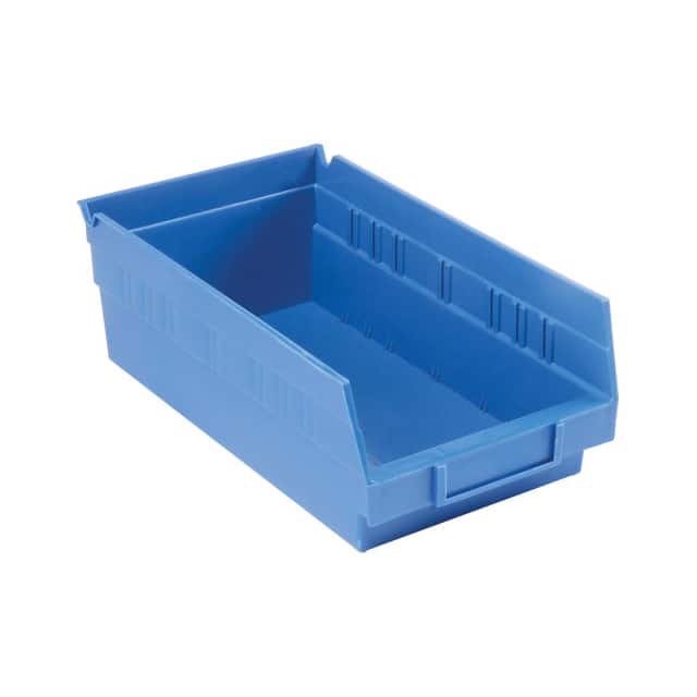 QSB102BL NESTABLE SHELF STORAGE BIN, PLAS