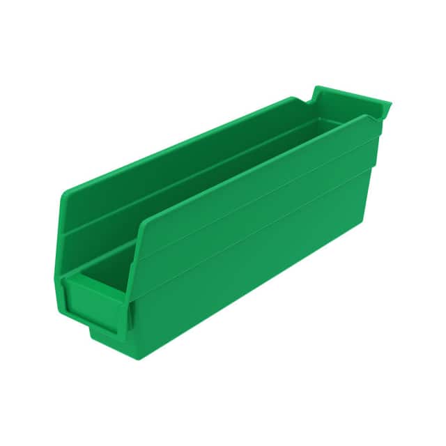 30110GREEN PLASTIC SHELF BIN NESTABLE, 2-3/