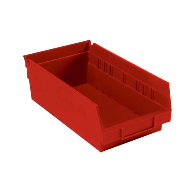 QSB102RD NESTABLE SHELF STORAGE BIN, PLAS
