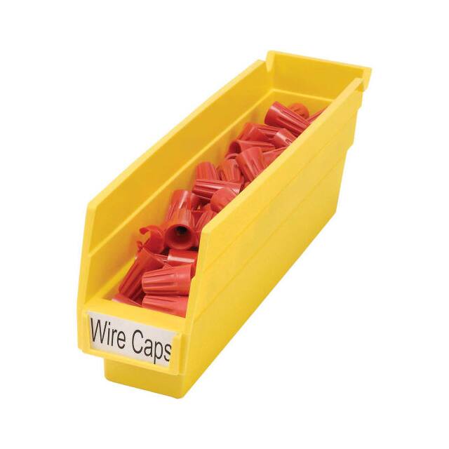 30110YELLO PLASTIC SHELF BIN NESTABLE, 2-3/