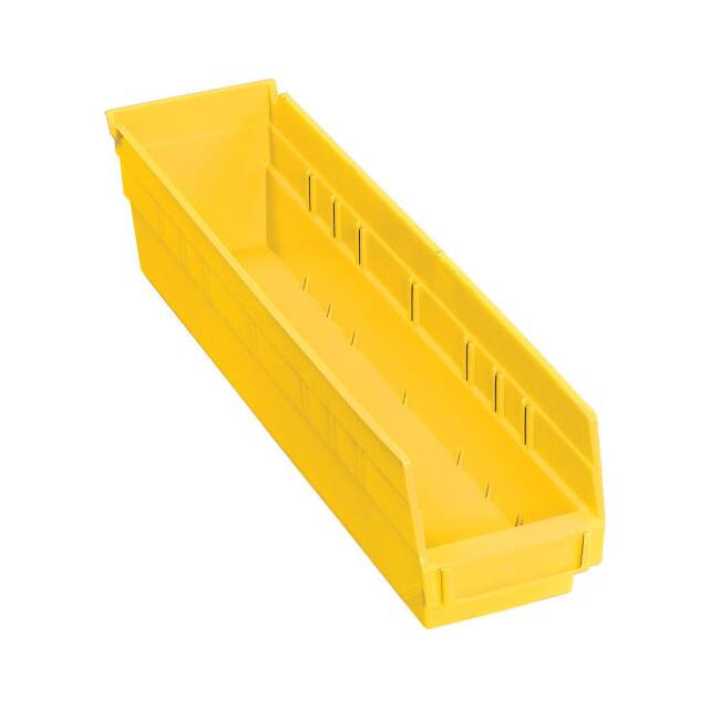 QSB103YL NESTABLE SHELF BIN, PLASTIC, 4-1