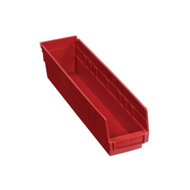 QSB103RD PLASTIC SHELF BIN NESTABLE 4-1/8