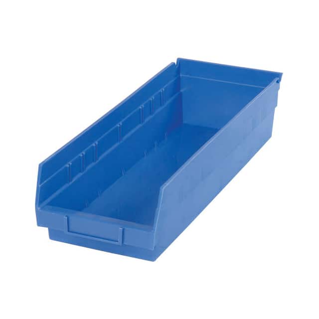 QSB104BL NESTABLE SHELF STORAGE BIN, PLAS