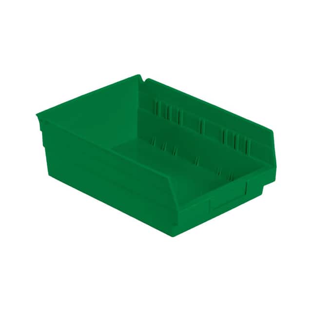 QSB107GN NESTABLE SHELF BIN, PLASTIC, 8-3