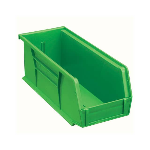 QUS224GN PLASTIC STACKABLE BIN 4-1/8 X 10