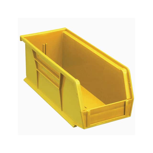 QUS224YL PLASTIC STORAGE BIN, 4-1/8 X 10-