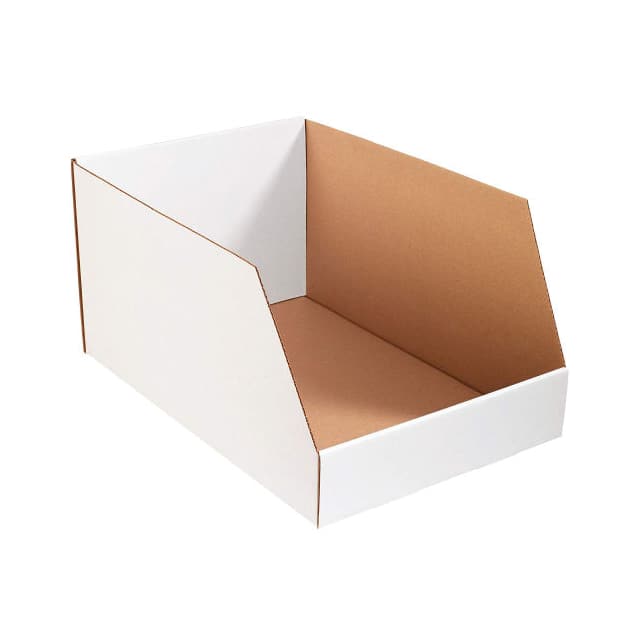 BSBINJ162412 JUMBO OPEN TOP WHITE CORRUGATED