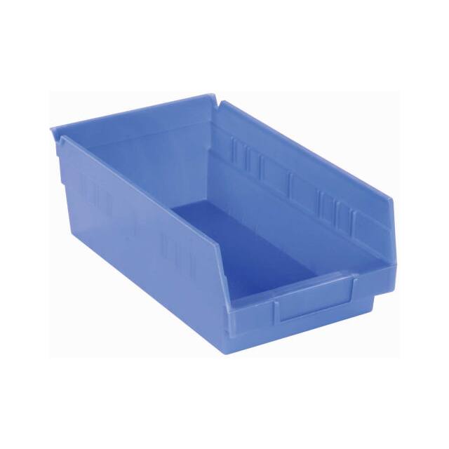 30150BLUE PLASTIC SHELF BIN NESTABLE, 8-3/