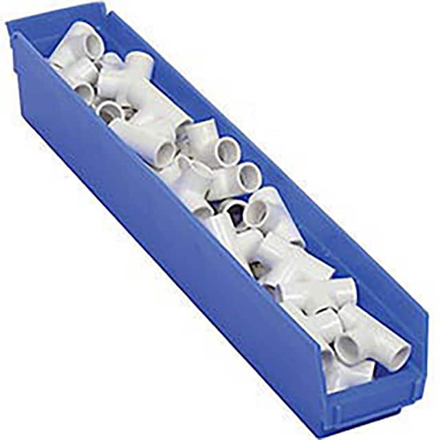 QSB105BL PLASTIC SHELF BIN NESTABLE 4-1/8