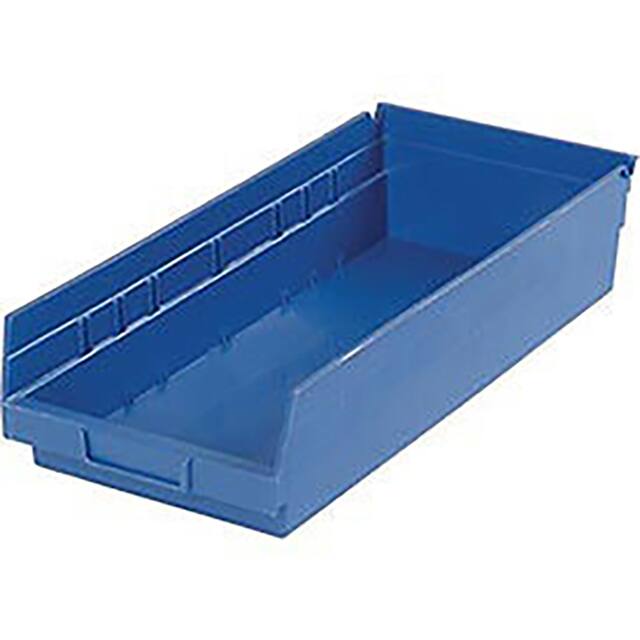 QSB108BL PLASTIC SHELF BIN NESTABLE 8-3/8