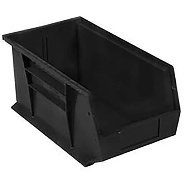 QUS234BK PLASTIC STACKING BIN 5-1/2 X 14-