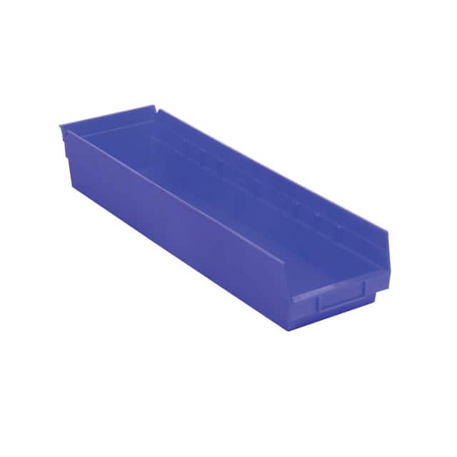 QSB106BL PLASTIC SHELF BIN NESTABLE 6-5/8