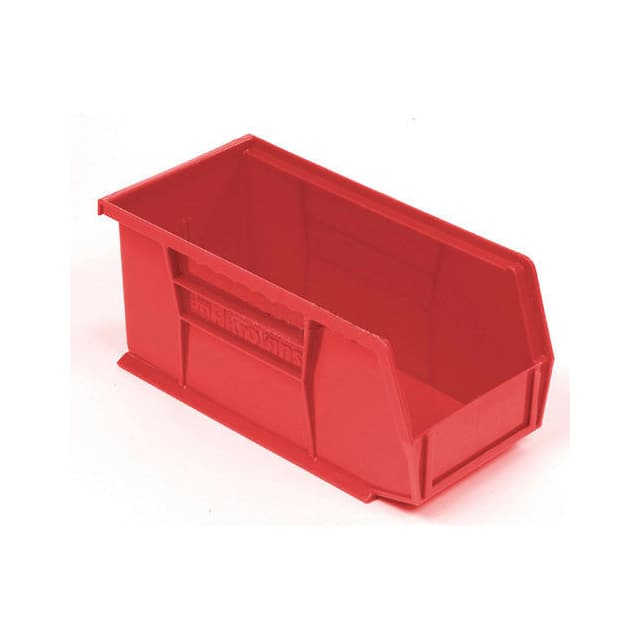 30230 RED PLASTIC STACKING BIN, 5-1/2"W X