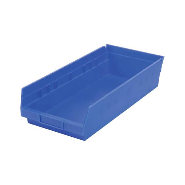 30158BLUE PLASTIC SHELF BIN, 8-3/8"W X 17-