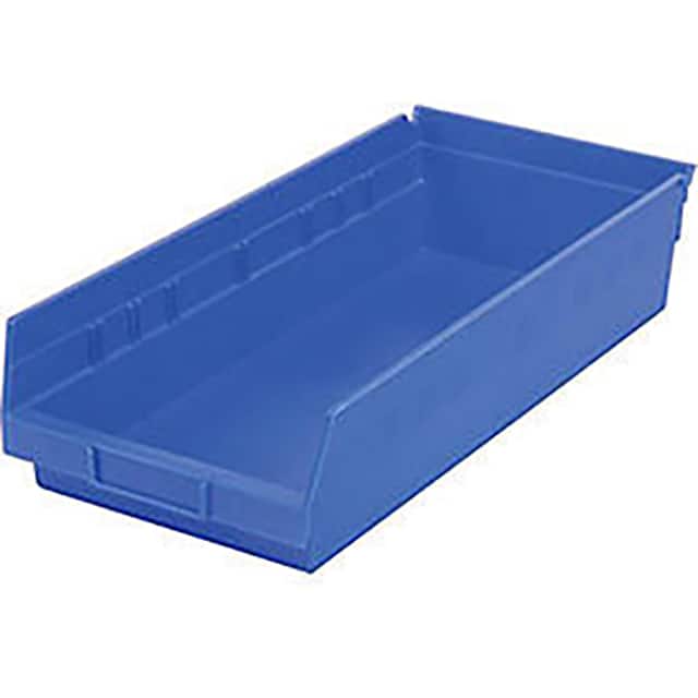 30170BLUE PLASTIC SHELF BIN, 11-1/8"W X 11