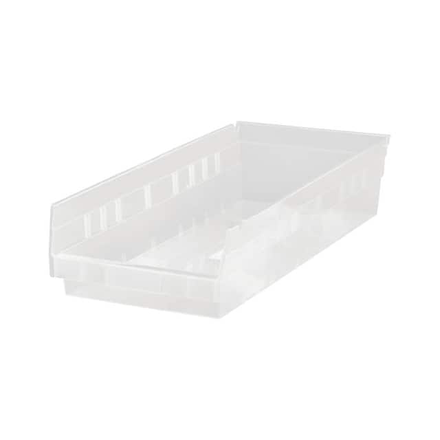 QSB104CL PLASTIC SHELF BIN, 6-5/8 X 17-7/