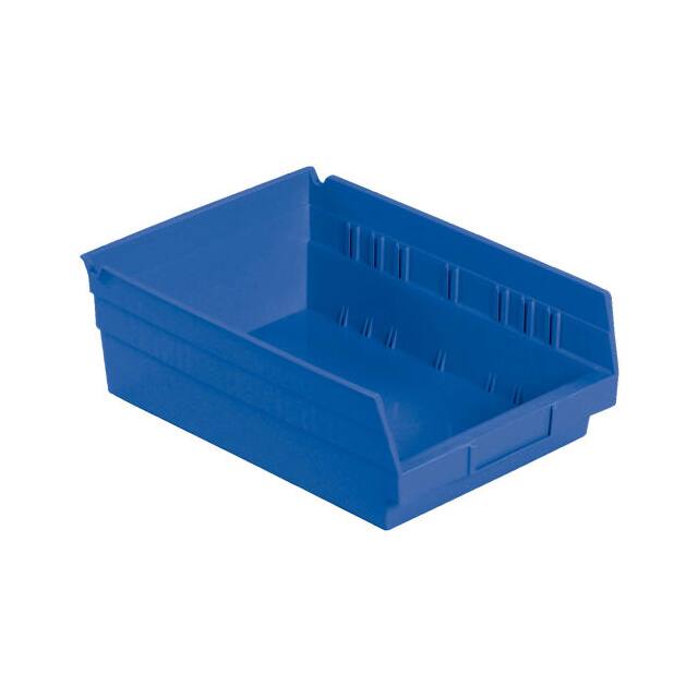 QSB109BL NESTABLE SHELF STORAGE BIN, PLAS
