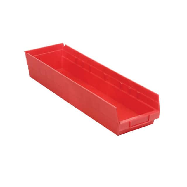 QSB106RD PLASTIC SHELF BIN NESTABLE 6-5/8