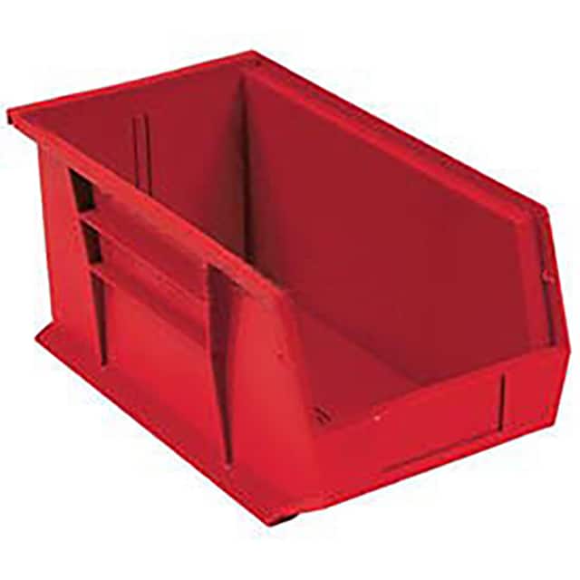 QUS234RD PLASTIC STACKING BIN 5-1/2 X 14-