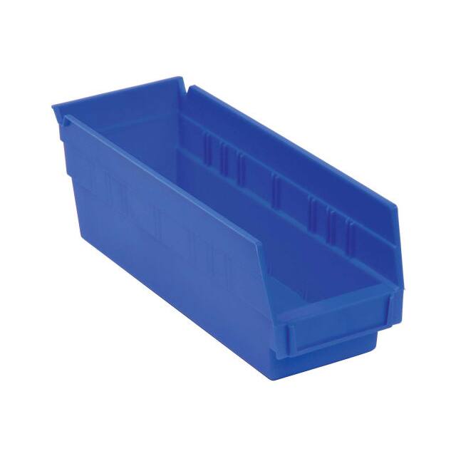 30164BLUE PLASTIC SHELF BIN NESTABLE, 6-5/