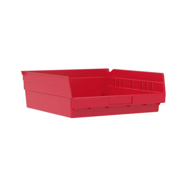 30170RED PLASTIC SHELF BIN, 11-1/8"W X 11