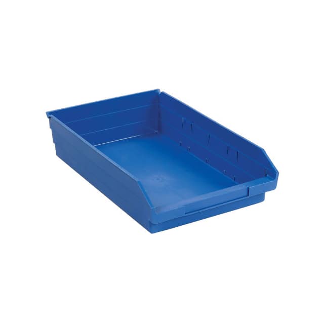 QSB110BL NESTABLE SHELF STORAGE BIN, PLAS