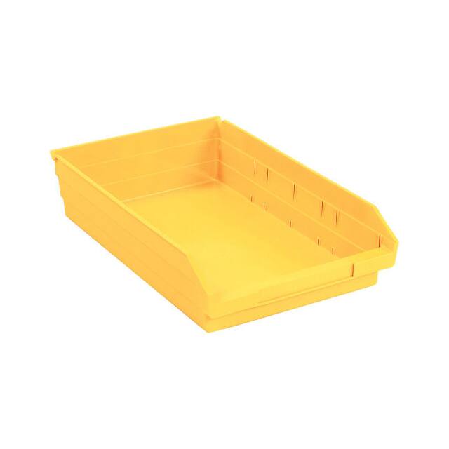 QSB110YL NESTABLE SHELF BIN, PLASTIC, 11-