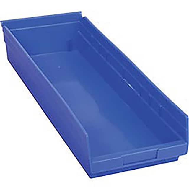 QSB114BL PLASTIC SHELF BIN NESTABLE 8-3/8
