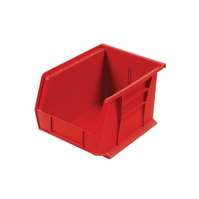 30239 RED PLASTIC STACKING BIN, 8-1/4"W X