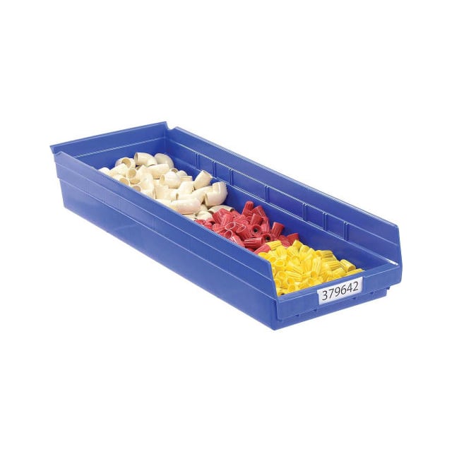 30184BLUE PLASTIC SHELF BIN, 8-3/8"W X 23-