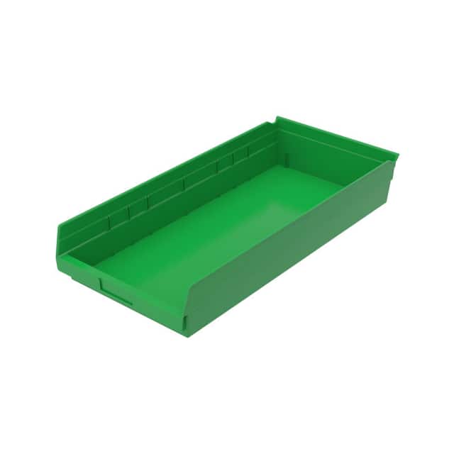 30174GREEN PLASTIC SHELF BIN NESTABLE, 11-1