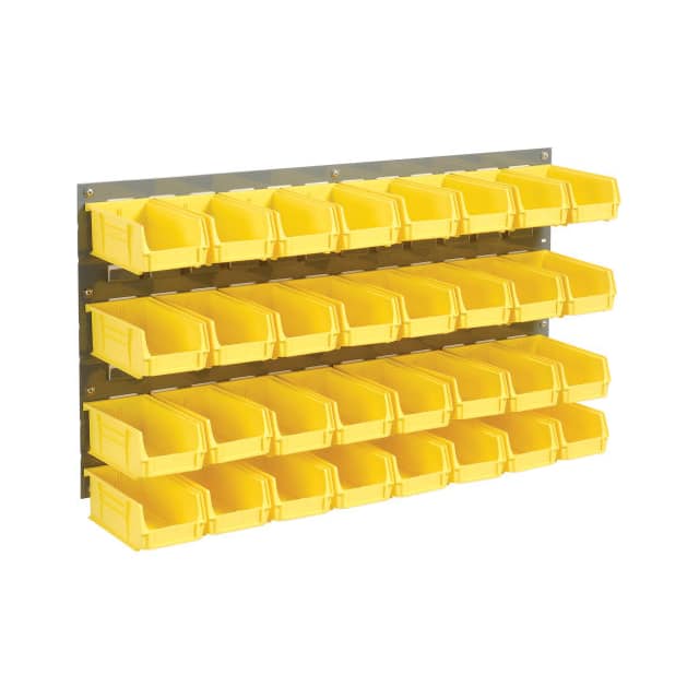 550200YL WALL BIN RACK PANEL W/(32) YELLO