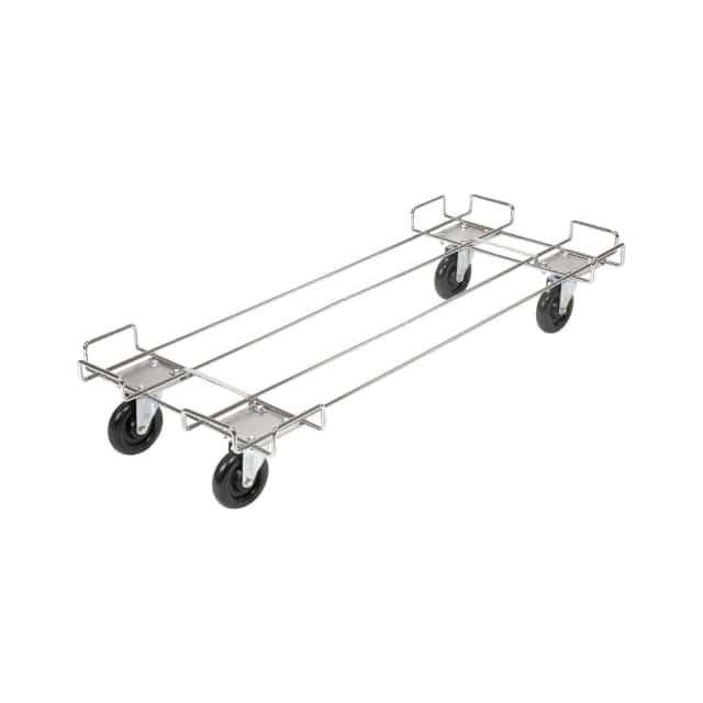 38148-00 WIRE RACK DOLLY BASE W/5" POLY S