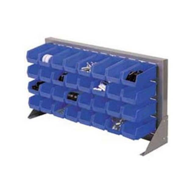 603381BL LOUVERED BENCH RACK W/(22) BLUE